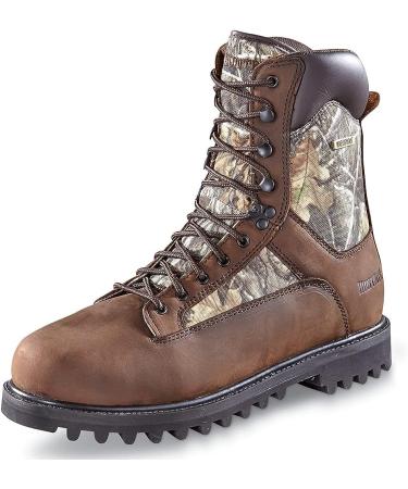 Huntrite Men's Insulated Waterproof Hunting Boots - 1200g, Brown, Size 13, Realtree Edge - Buy Online on GoSupps.com