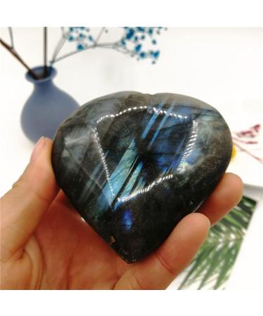 Home 75-80mm Large Blue/Yellow Labradorite Moonstone Gemstones Crystals and Spiritual Decor Stone Crystal Reiki - Buy Online on GoSupps.com