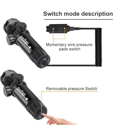 Twod Green Laser Sight for Rifle Scope with Picatinny Mount & Remote Pressure Switch - Buy Online on GoSupps.com