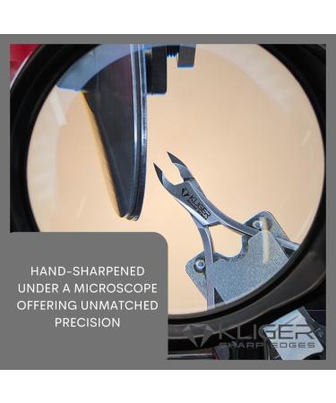 KLIGER Professional Cuticle Nippers - High Carbon Steel Precision Nail Care Toenail Cuticle Trimmer Remover Pusher Hand Sharpened Handmade Salon-Quality Pedicure Manicure Tool Size 11cm Weight 40 Grams Jaw 5mm (Double Spring) - Buy Online on GoSupps.com