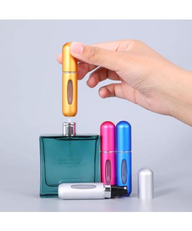 UMETASS Portable Perfume Atomizer Bottle 5ml (0.2oz) Spray Travel 5-Pack - Refillable Empty Pump Bottle for Delicate Fragrance on the Go - Buy Online on GoSupps.com