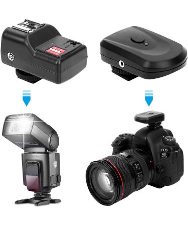 16 Channel Wireless Flash Trigger Set 433MHZ Shutter Release Kit for Canon/Nikon/Olympus/Pentax - Black - Buy Online on GoSupps.com