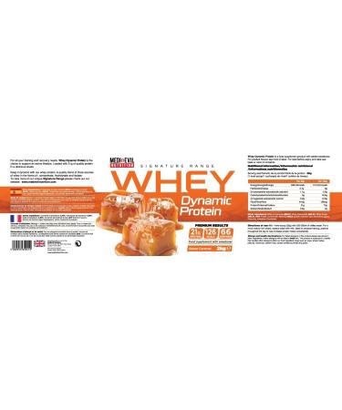 Medi-Evil Nutrition Whey Dynamic Protein Salted Caramel Flavour 2kg 66 Servings Whey Protein Powder for Muscle Growth Vegetarian Salted Caramel 66 Servings (Pack of 1) - Buy Online on GoSupps.com