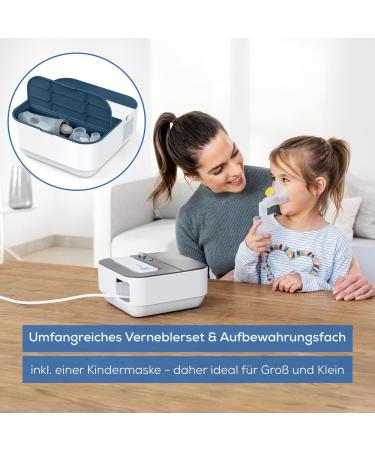 Beurer IH 28 Pro Inhalator - High-Performance Compressor for Adults & Kids | Silicone Masks & Nasal Shower Included - Buy Online on GoSupps.com