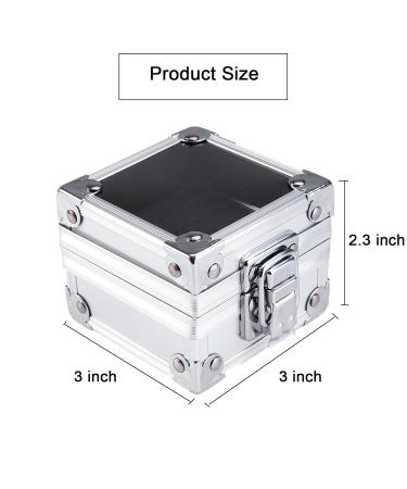 Aluminium Nail Drill Bit Holder Storage Box - 25 Holes Nail Drill Bit Stand Display Case - Nail Bits Organizer Container for Nail Art - Silver - Buy Online on GoSupps.com