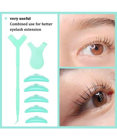 Silicone Eyelash Curlers - 72 Pcs Y-Shaped Reusable Pads & Lift Sticks | Perfect Permanent Wave Beauty Tool - Buy Online on GoSupps.com