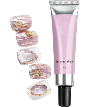  Buerfu Nail Gel Glue Press On Nail Glue Solid Nail Gel Glue - Strong Pressure Nail Adhesive Long Lasting Clear UV Nail Glue for Women and Girls - Buy Online on GoSupps.com