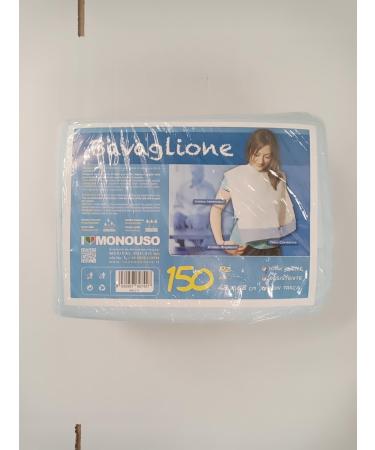 150 Disposable Waterproof Curls with Pocket - Premium Adult & Senior Bibs Made in Italy - Buy Online on GoSupps.com