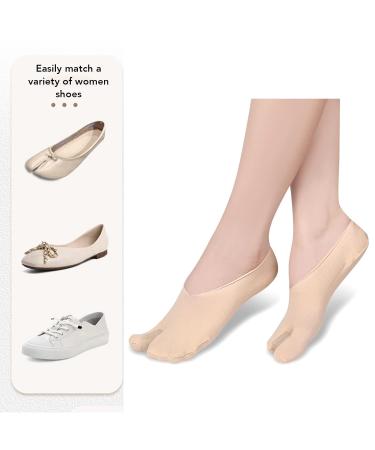 ANGGREK Hallux Valgus Relief Socks - Bunion Relief | Toe Separator Socks for Women - Soft, Elastic, Breathable | Valgus Corrector for Work - Skin Color - Buy Online on GoSupps.com