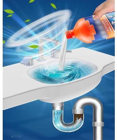 Kitchen Unblocker Pipeline Dredging Agent 35oz Foaming Lemon Drain Cleaner Powerful Pipe Dredging Agent Sink Drain Cleaner for Kitchen Toilet Bathroom Pipe Line Cleaning Tool - Buy Online on GoSupps.com