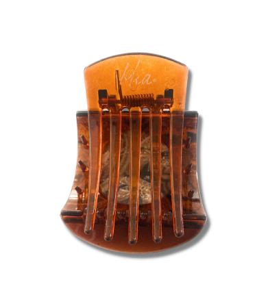 Medium Size Tortoise Floral Hair Clip Barrette for Women, Teens, and Students - Strong and Stylish Clamp for Updos and French Twists - Buy Online on GoSupps.com