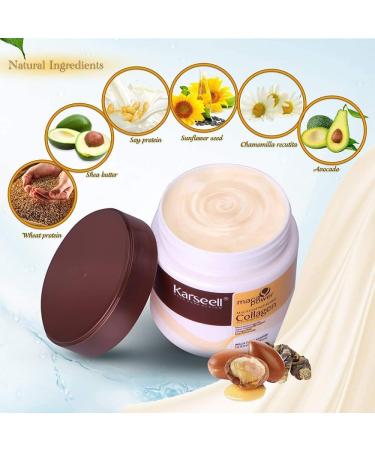Karseell Collagen Hair Mask Maca Essence Repair for Dry and Damaged Hair 500 ml (16.90 fl.oz) - Buy Online on GoSupps.com