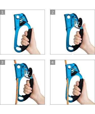 S.E.PEAK CE Certified Hand Ascender for Rock Climbing - Black (Right Hand) - Buy Online on GoSupps.com