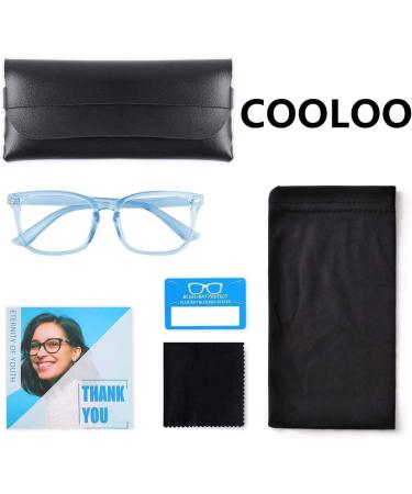 COOLOO Blue Light Blocking Gaming Glasses - Anti Glare, Headache & Eye Strain Relief with Blue Light Filter - Super Light Weight Fashion Design - Buy Online on GoSupps.com