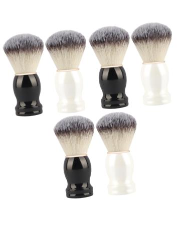 FOMIYES 6 STK Manual Razor brush Cleaning tools Razor Shaving Male Razor Brazil Savable Razed Brush Bartbrush Man Fiber Wolle Hairbrush 10.5x3.3cmx3Pcs as shown x 3 pieces