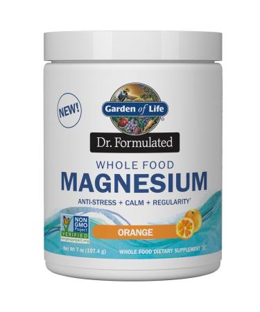 Garden of Life Dr. Formulated Whole Food Magnesium Powder Orange 7 oz (197.4 g)