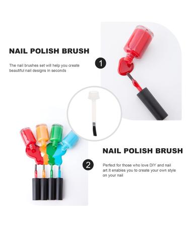 20pcs Mini Nylon Nail Polish Replacement Brush Set - Nail Art Brush 11mm | International Shipping - Buy Online on GoSupps.com