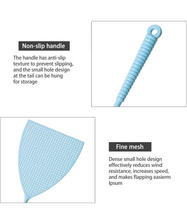 KKRAUS 5 Pack Fly Swatter Manual Plastic Long Handle Fly Swatters Home Garden Flyswatter for Indoors Outdoor Classroom Office Fly Killer - Buy Online on GoSupps.com