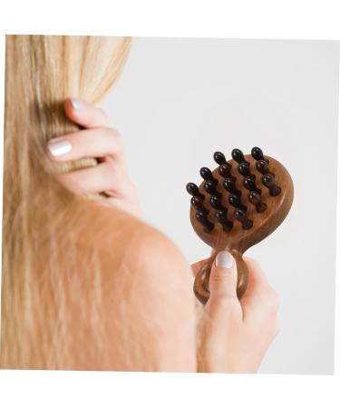 Plafope Wooden Comb - DESPRINGKAMM Wide Tooth Head Massage Tool for Women | No Static Portable & Comfortable - 12x8.3cm Brown - Buy Online on GoSupps.com