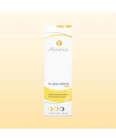 AESTHETICO tri plus retinol intensive corrective serum with retinol retinyl palmitate bachiol and plant extracts improves skin structure and reduces wrinkles 30 ml - Buy Online on GoSupps.com