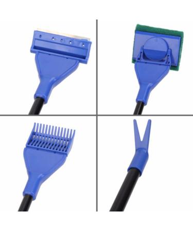 GreenJoy 5-in-1 Aquarium Cleaning Kit - Algae Scrapers & Gravel Vacuum for Fish Tanks - Buy Online on GoSupps.com