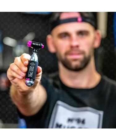 Muc-Off CO2 Inflator Kit - Presta & Schrader Compatible Bike Pump for Road Bikes - Buy Online on GoSupps.com