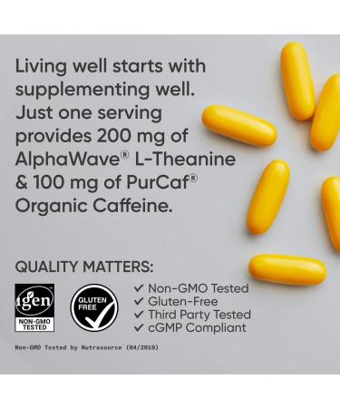 Sports Research L-Theanine & Caffeine with MCT Oil 60 Softgels - Buy Online on GoSupps.com