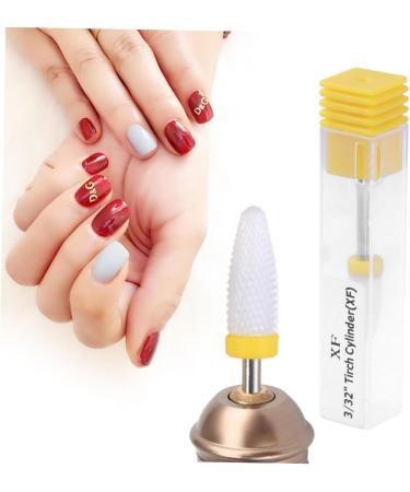 FRCOLOR Gel Removal Ceramic Drill Bit Nail File Bits Nail Polish Grinding Bit Nail Bit Fine Coarse Drill Bit Nail Grinding Head Nails Drill Bits Manicure Drill Bits Polisher Nail Supplies medium Yellow - Buy Online on GoSupps.com