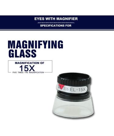 Magnifying Portable 15X Monocular Magnifying Glass Loupe Lens Jeweler Tool Eye Magnifier Watch Repair Tool Good Times - Buy Online on GoSupps.com