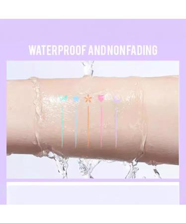  BommFu Double Head Liquid Eyeliner Pad Winged Eyeliner Pad Fun Waterproof and Sweatproof 2 in 1 Double-Sided Eye Makeup Pen 5 Colorful Pads for - Buy Online on GoSupps.com