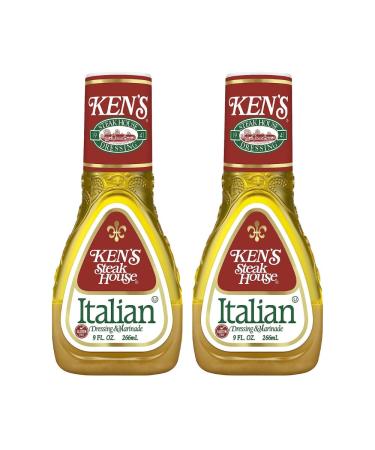 Ken's Steak House Italian Dressing & Marinade - 9 Fl Oz - Pack of 2