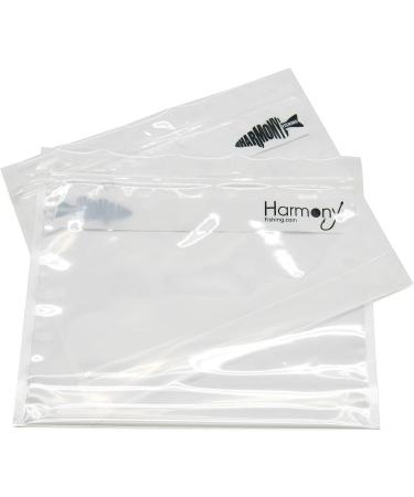 Harmony Fishing Bait Bags (10 Pack) - Durable Clear Storage Organizers for Soft Plastic Baits, Lures, Tackle & Accessories - Buy Online on GoSupps.com