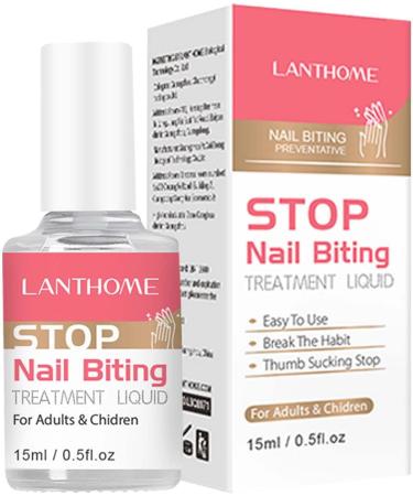  Tebinzi Anti-Nail Biting Liquid | 15ml Anti-Nail Care Liquid Effective Nail Polish - Stop Prevention Nail Polish Multi-purpose scientific nail polish for nail care Tebinzi - Buy Online on GoSupps.com
