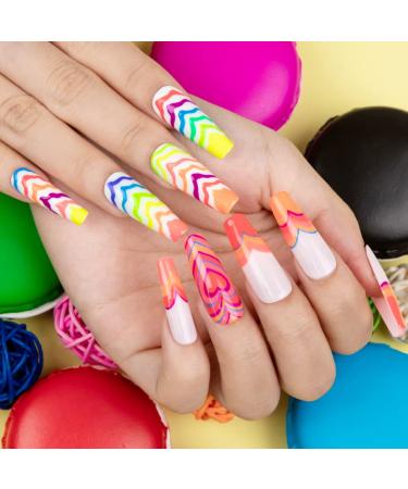 12 Colors Neon Nail Art Gel Liner Set - Fluorescent Gel Polish for Manicure & Nail Art - Buy Online on GoSupps.com