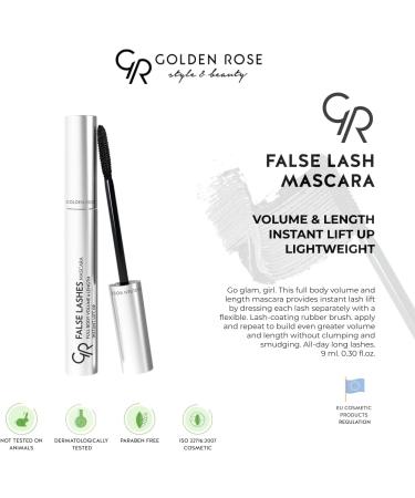 Golden Rose Mascara False Lashes Full Body Volume and Length Instant Lift Up 0F15A Eyes Makeup Women Maquillage pour les Femmes - Buy Online on GoSupps.com
