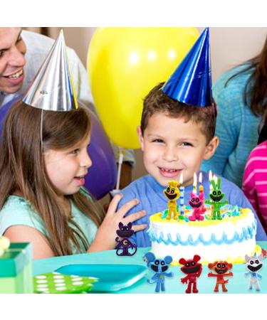 8PCS Smiling Mini Figures Smiling Cake Toppers Cake Decoration Mini Smiling Figures Set for Boys Girls Birthday Party Babay Showers Celebration Supplies - Buy Online on GoSupps.com