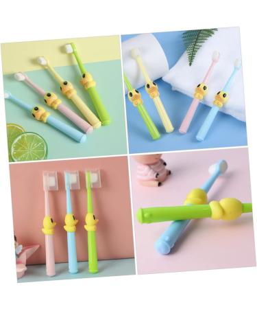 Minkissy 4-Piece Cartoon Children's Toothbrush Set - Soft Bristle Toothbrushes for Kids - Fun and Beautiful Designs for Kids' Oral Care - Buy Online on GoSupps.com