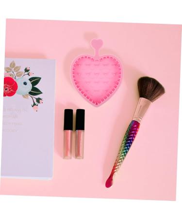 Buy Silicone Makeup Brush Cleaning Pad - 12x9cm Pink | Efficient Brush Cleaner Mat for Makeup Tools | Clean Supplies for Flawless Application - Buy Online on GoSupps.com