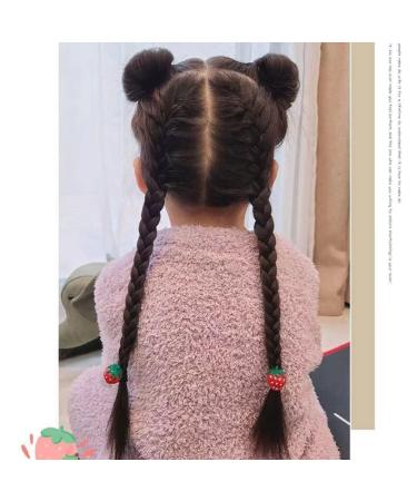 Yuanxue Elastic Hair Ties Set - 20Pcs Cute Cartoon Strawberry Hair Bands for Girls - Buy Online on GoSupps.com