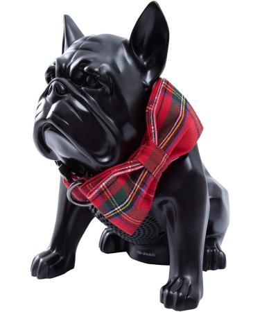 Summer Dog Collar with Bow Tie & Flower for Small to Large Dogs | Adjustable Safety Metal Buckle | RedPlaid | Pack of 1 - Buy Online on GoSupps.com