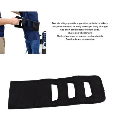 Patient Transfer Belt | Padded Walking Strap for Seniors & Bariatric Care | Lift & Transfer Aid for Physiotherapy (Black) - Buy Online on GoSupps.com