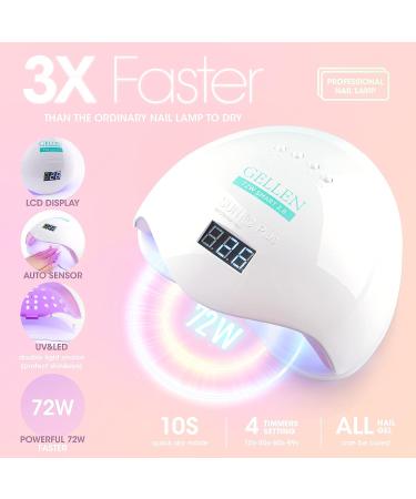 Gellen Gel Nail Polish Kit with 72W UV Led Light - Summer Candy Princess Collection - Buy Online on GoSupps.com