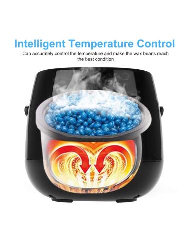 LED Wax Warmer Waxing Kit - Home Hair Removal with Adjustable Temperature Wax Heater & Four 100g Wax Beans (EU) - Buy Online on GoSupps.com