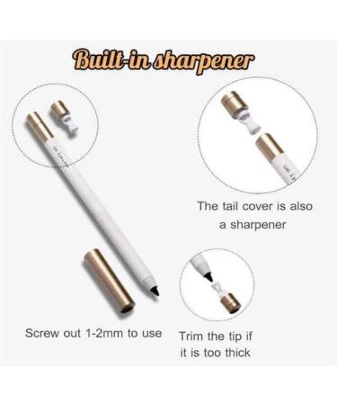 2/3Pcs Heykomi Makeup Eyeliner Gel Pen Matte Eye Liner Pencil Non-Smudging Waterproof And Long-Lasting Eyeliner Pencil Professional Gel EyeLiner with Pencil Sharpener (3*brown) - Buy Online on GoSupps.com