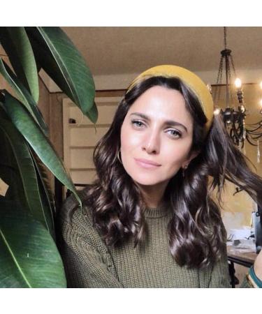 Siwetg Padded Wide Headband for Women - Shiny Velvet in 11 Colors Including Black | Stylish Hair Accessories for Every Occasion - Buy Online on GoSupps.com