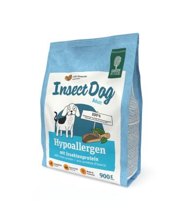 GREEN PETFOOD InsectDog Hypoallergen GRAIN FREE (5 x 900 g) | Hypoallergenic insect-based dry food for adult dogs | Food from sustainable production | Pack of 5 sachets