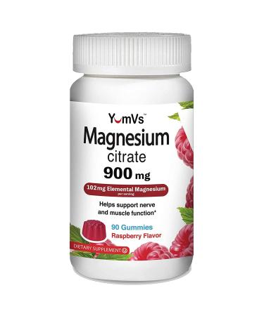 YumV's Magnesium Citrate Raspberry 900 mg 90 Gummies