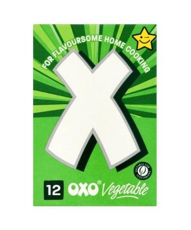 OXO Stock Cubes Vegetable (12x6g) - Pack of 2