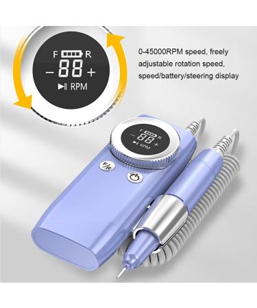 Dajidafu Effortlessly Remove Gel Polish With Nails Lathe Gel Cutting Remove Tool Rechargeable Electric Nail Sander Compact purple - Buy Online on GoSupps.com