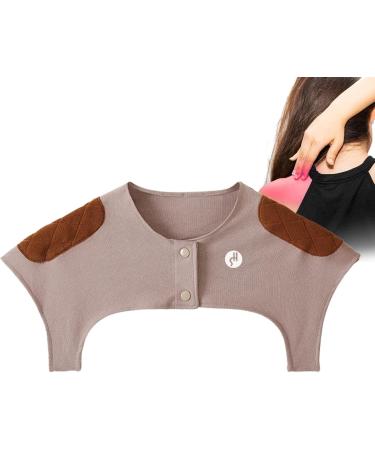 FACYNDE Warm Shoulder Wrap for Women | Comfortable Neck Wrap for Breastfeeding | Thicker Collarless Design | Safe & Cozy in Air-Conditioned Rooms - Red-Brown - Buy Online on GoSupps.com